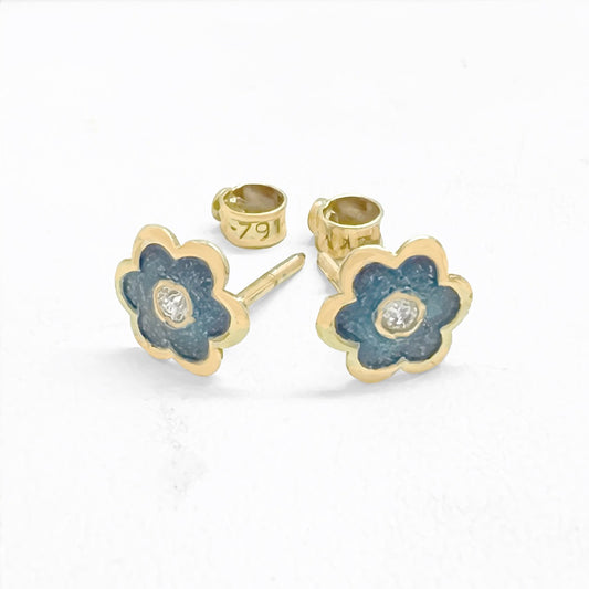 Broquel de Flor Azul